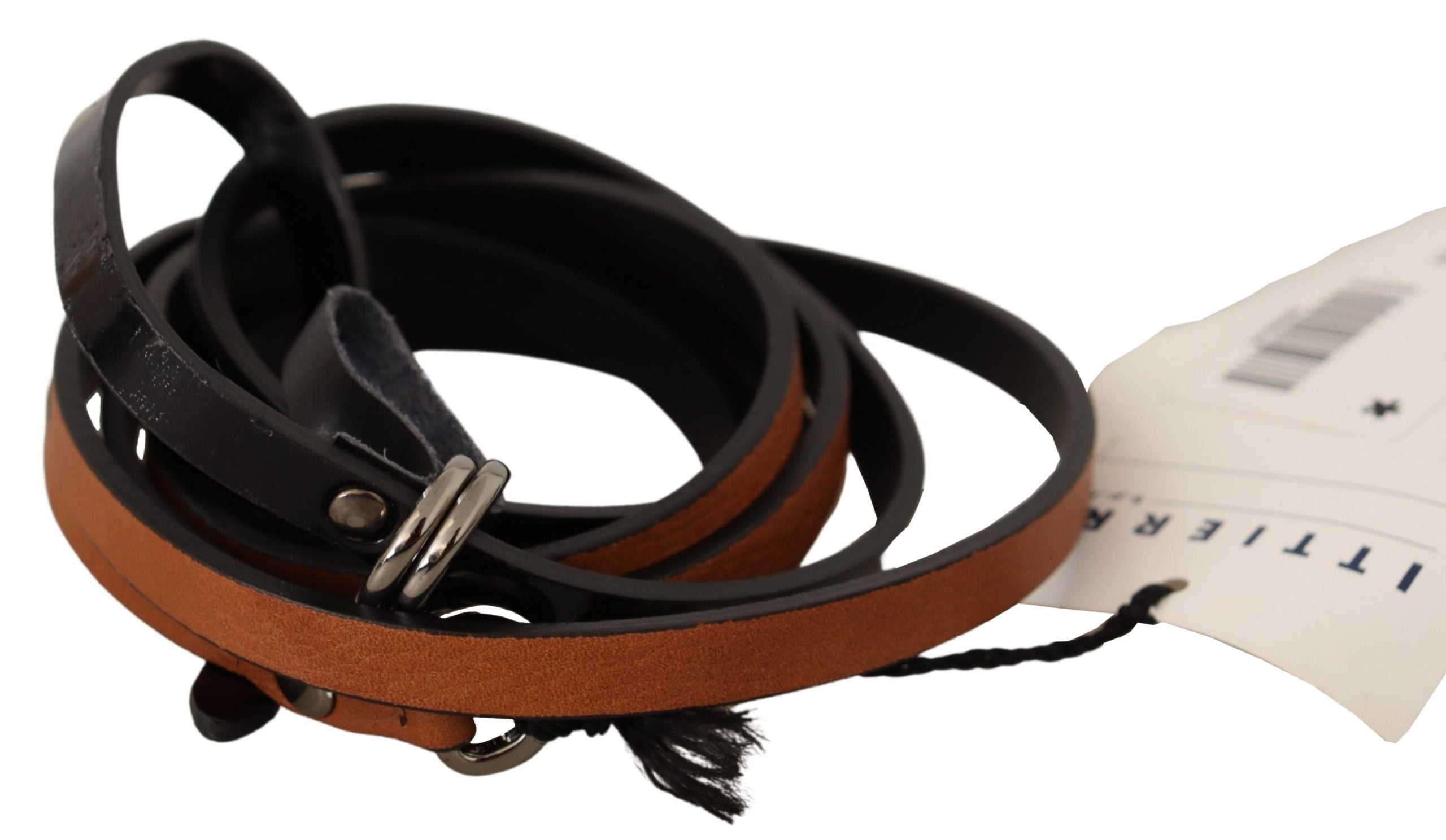 Elegant Brown Leather Fashion Belt - ventzia
