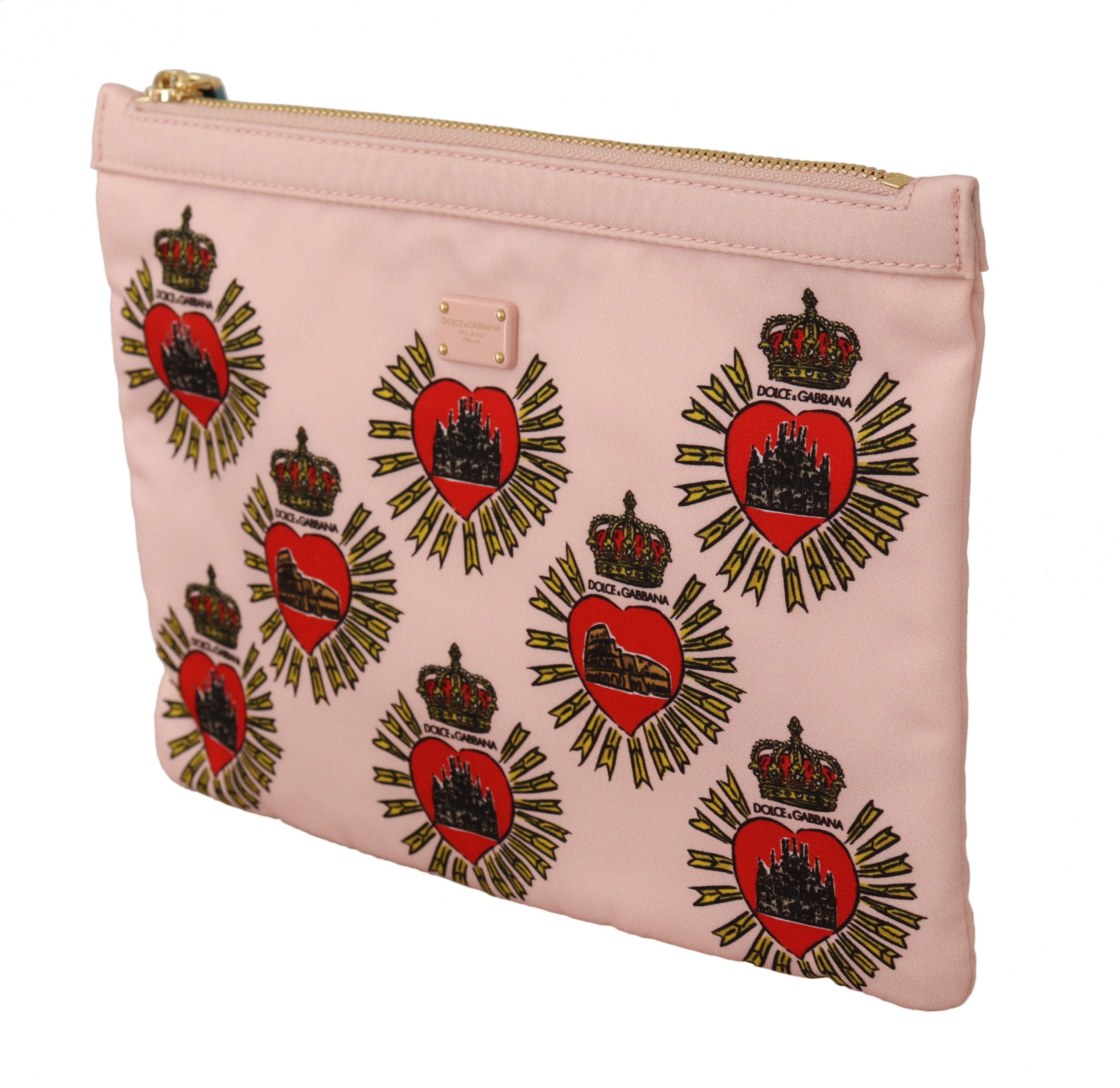 Elegant Pink Heart Clutch Wallet - ventzia