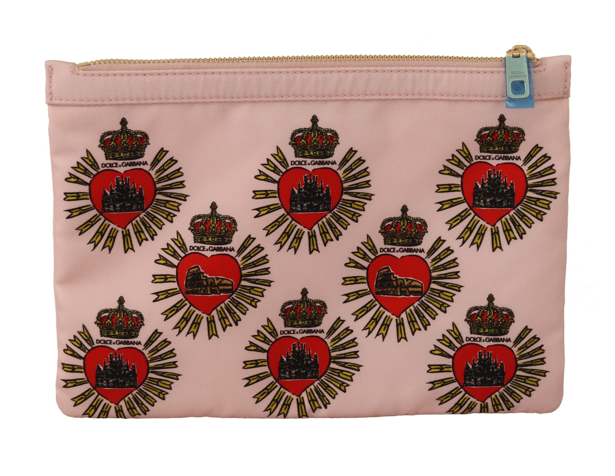 Elegant Pink Heart Clutch Wallet - ventzia