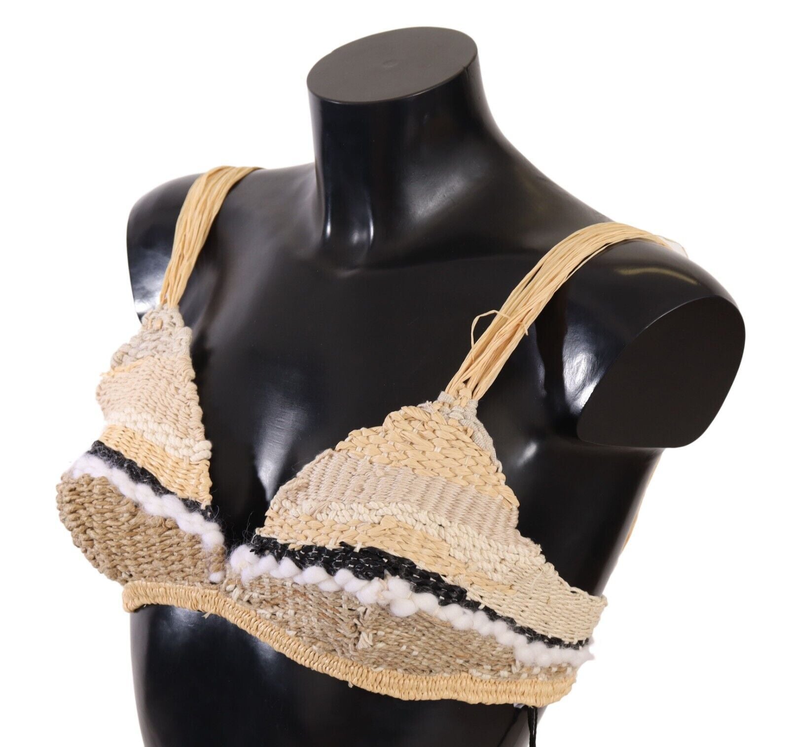 Chic Beige Crochet Cropped Top - ventzia