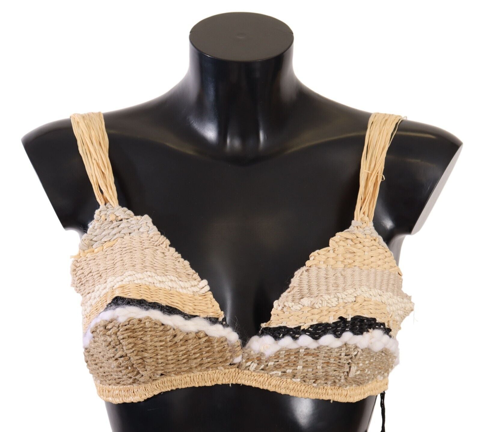 Chic Beige Crochet Cropped Top - ventzia
