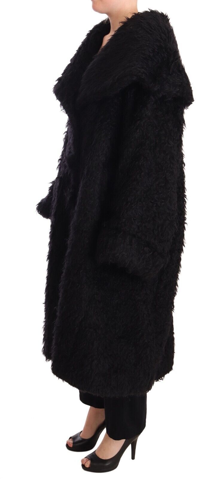 Sleek Runway Fur Cape Trench Jacket - ventzia