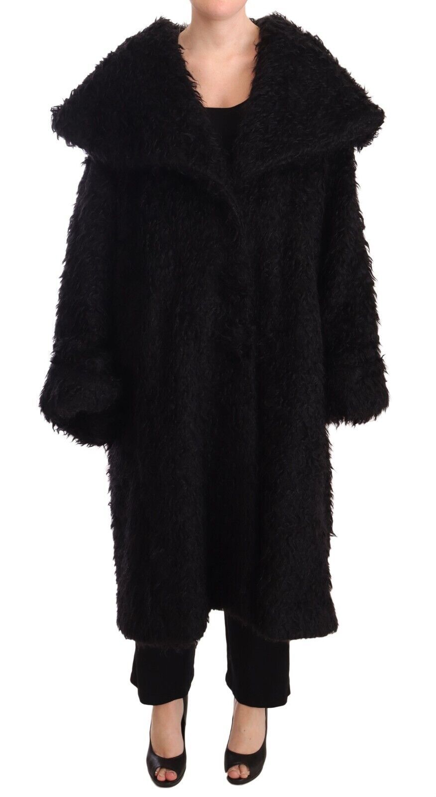 Sleek Runway Fur Cape Trench Jacket - ventzia
