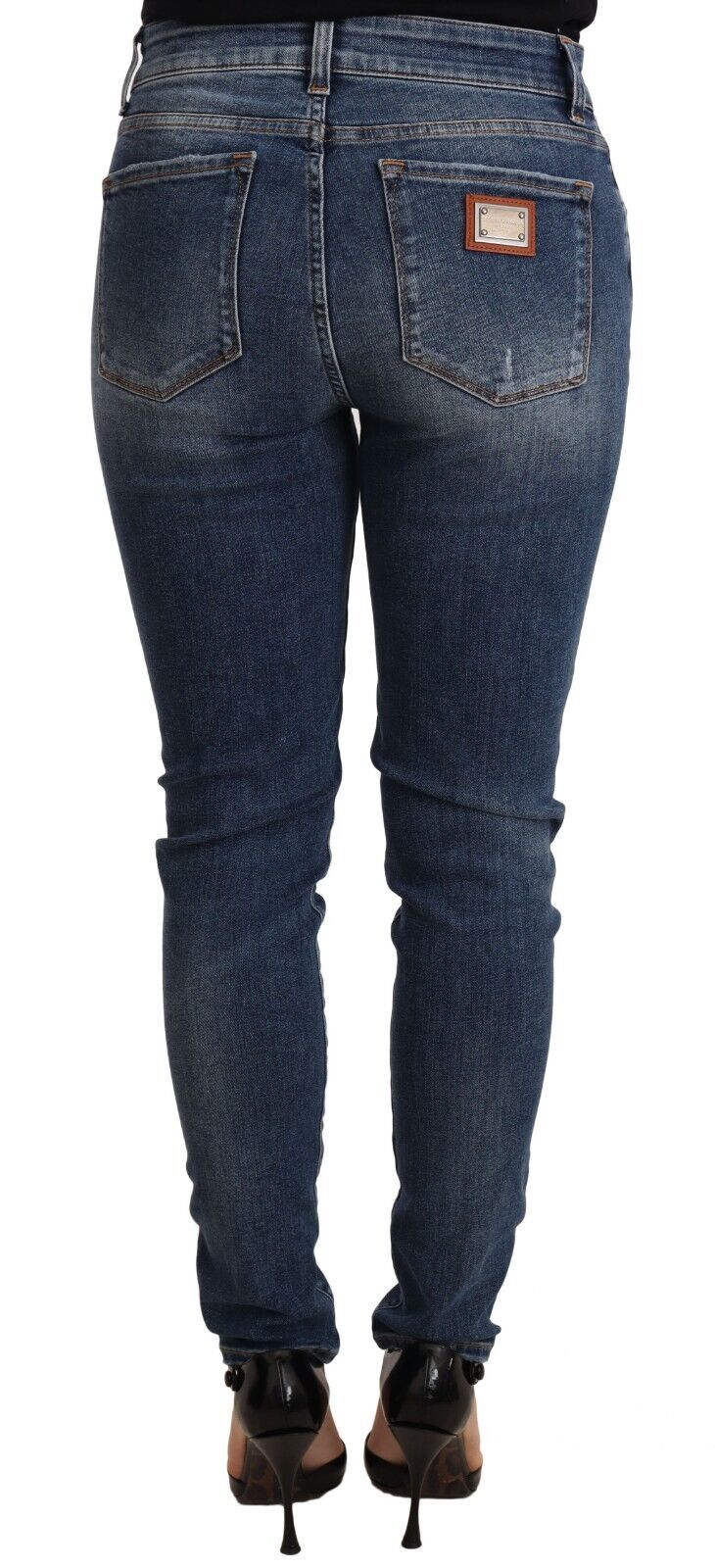 Elegant Slim-Fit Distressed Skinny Jeans - ventzia