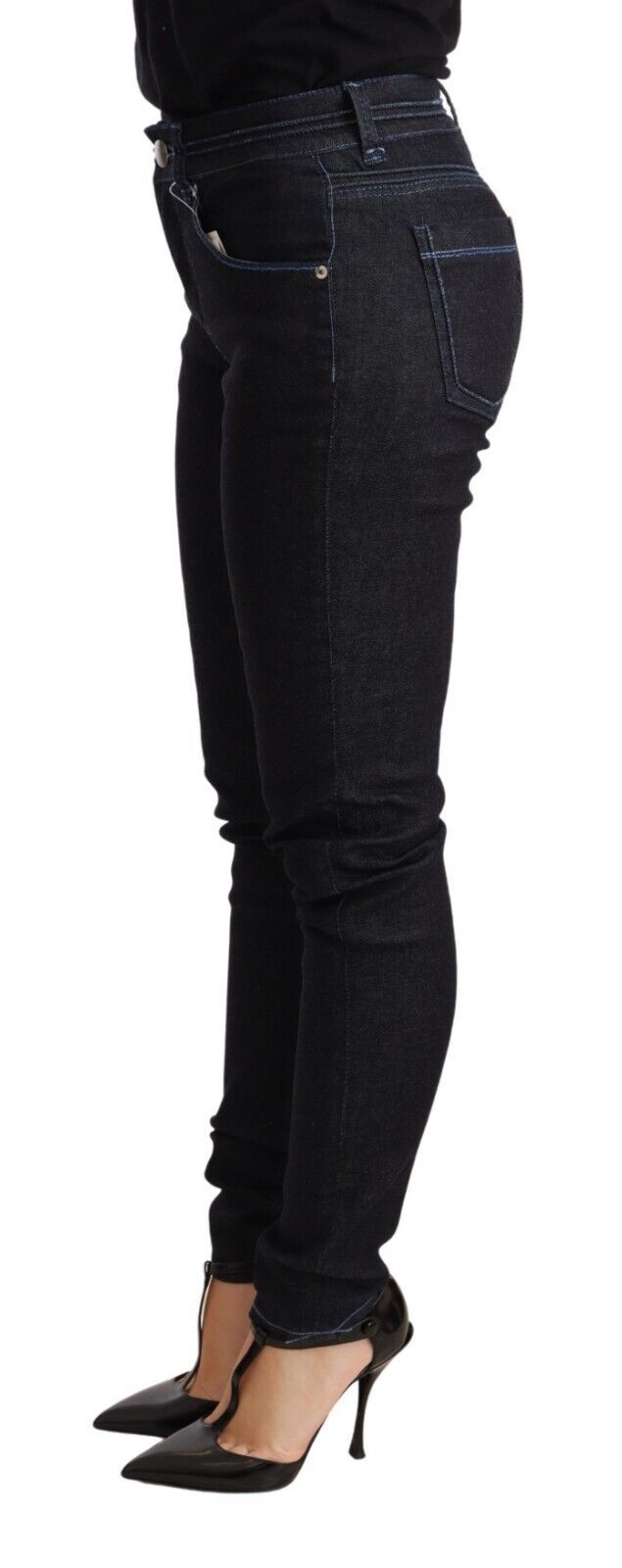 Sleek Low Waist Skinny Denim - ventzia