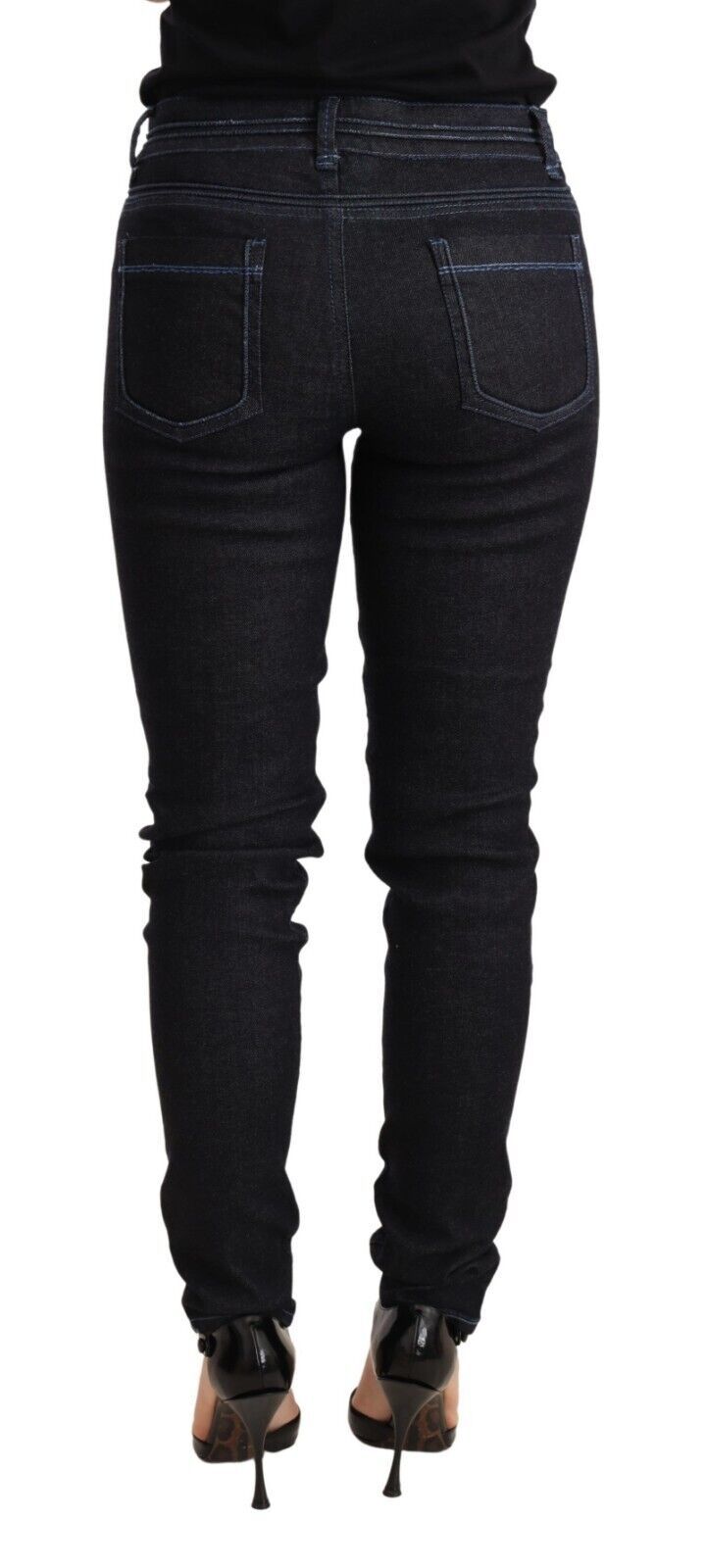 Sleek Low Waist Skinny Denim - ventzia