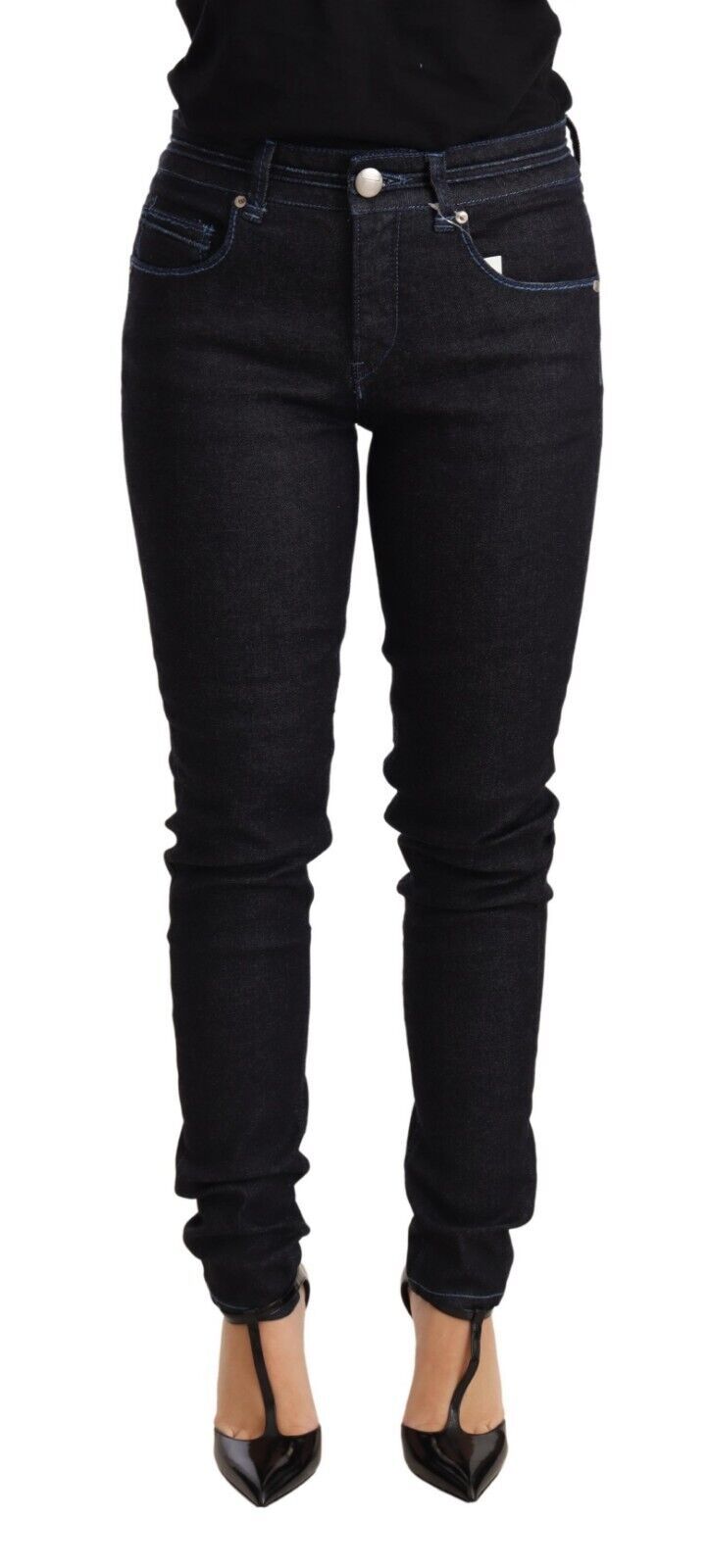 Sleek Low Waist Skinny Denim - ventzia