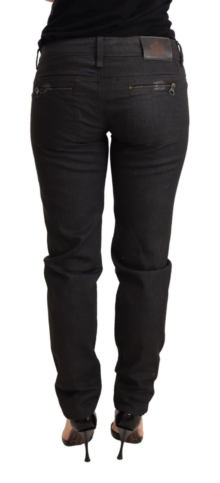 Chic Black Low Waist Skinny Jeans - ventzia
