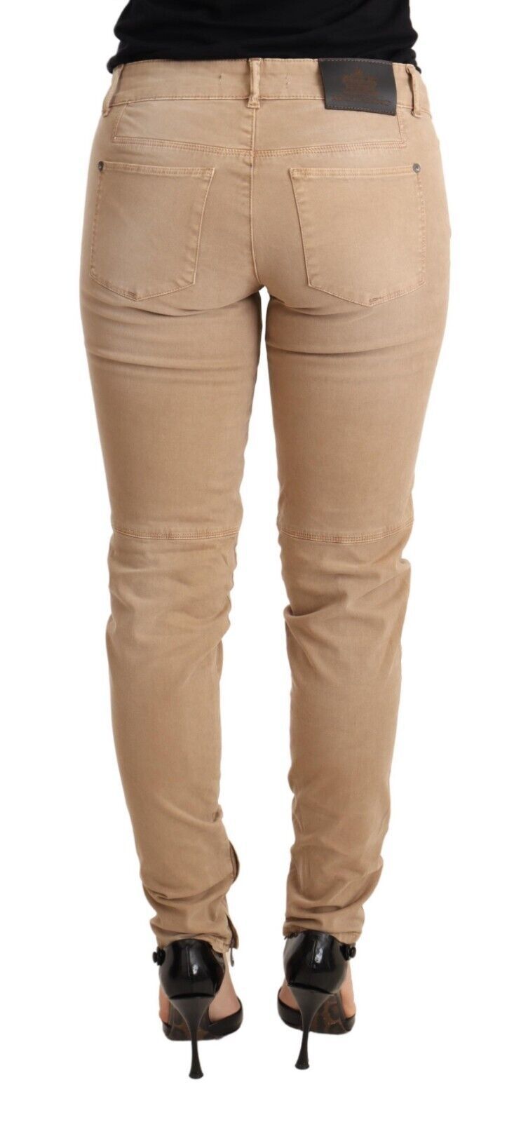 Chic Low Waist Skinny Cotton Trousers - ventzia