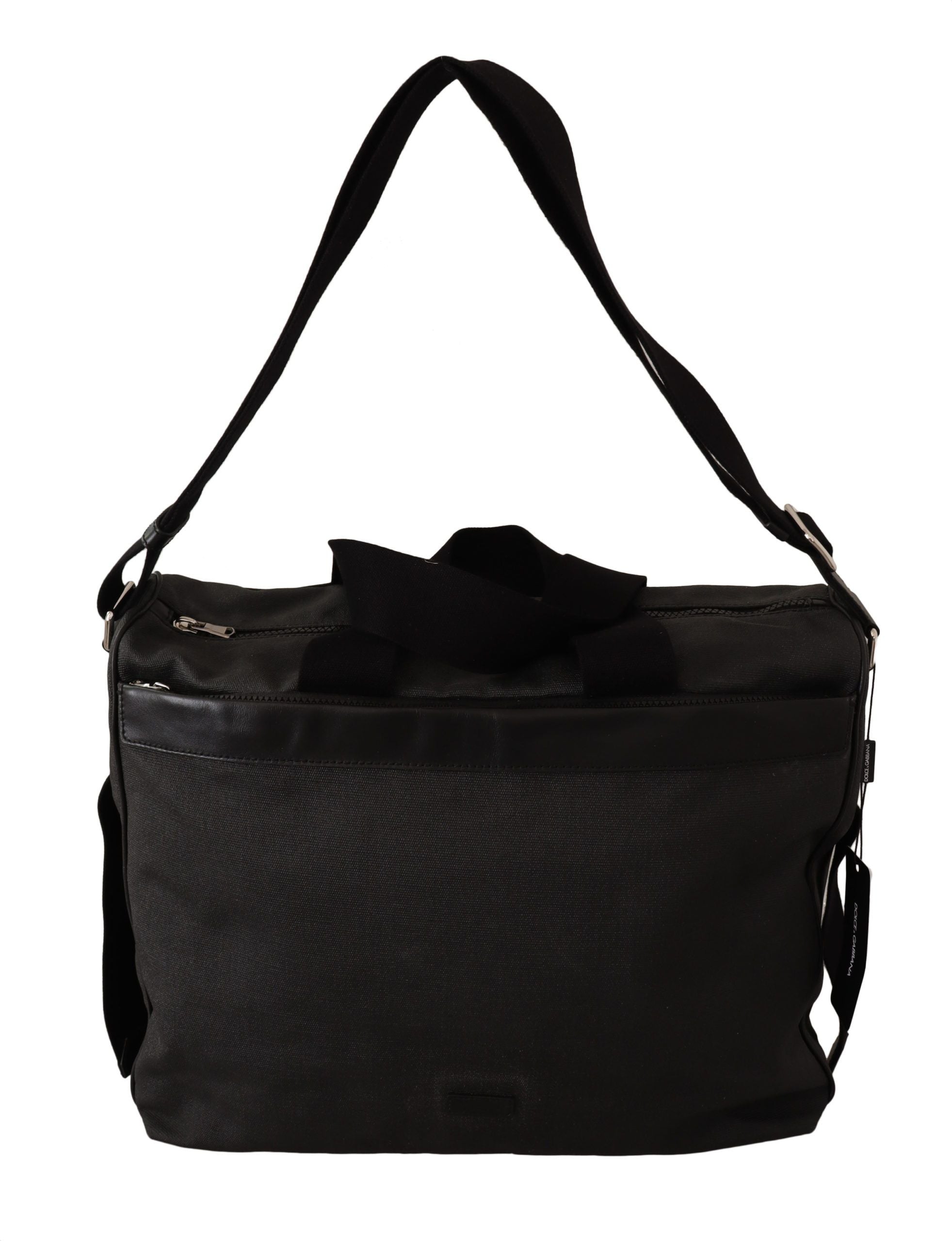 Elegant Men's Denim & Leather Messenger Bag - ventzia
