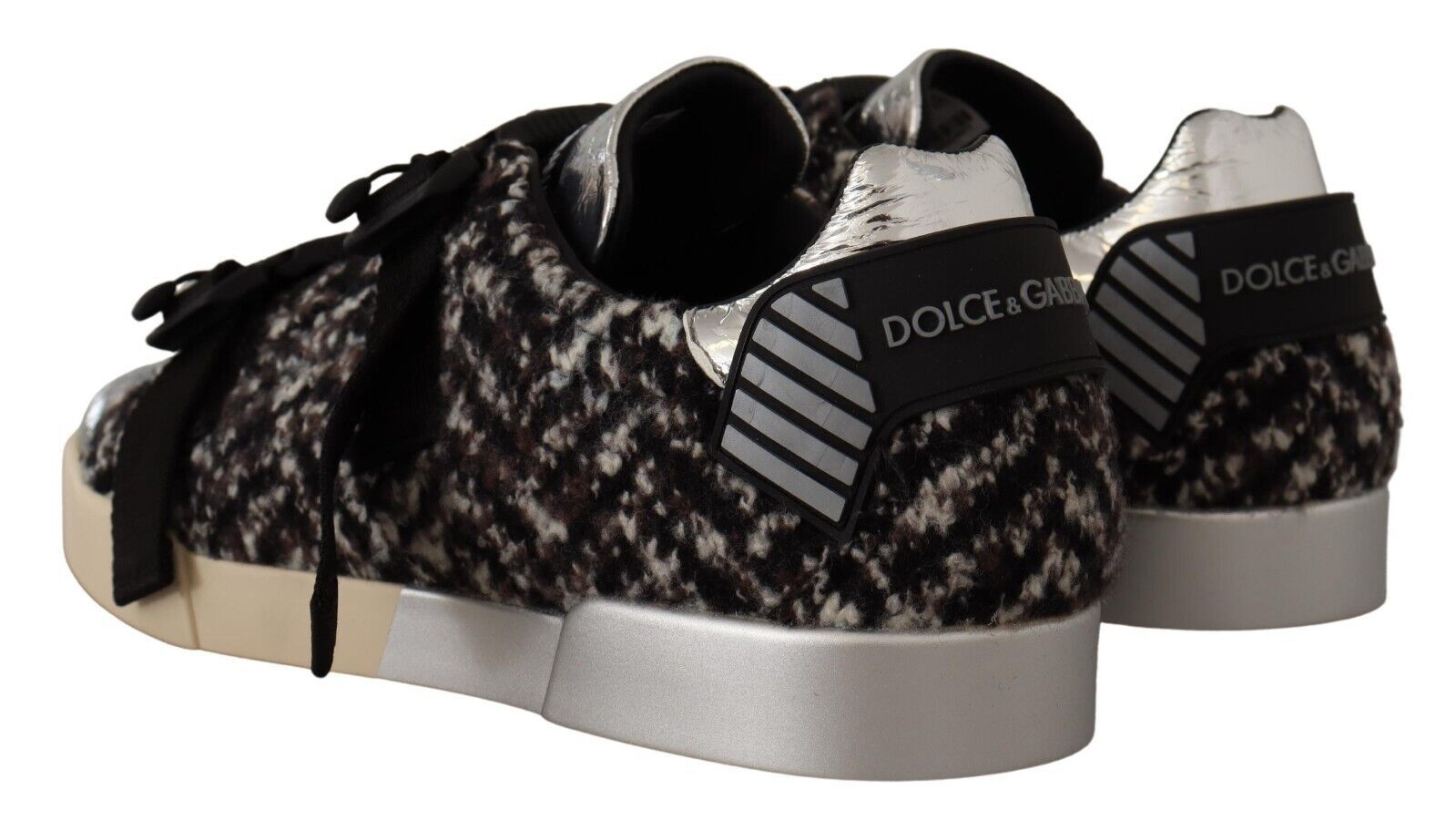 Silver Elegance Leather Sneakers - ventzia