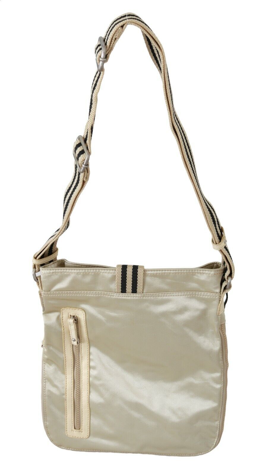 Chic Beige Fabric Handbag - ventzia