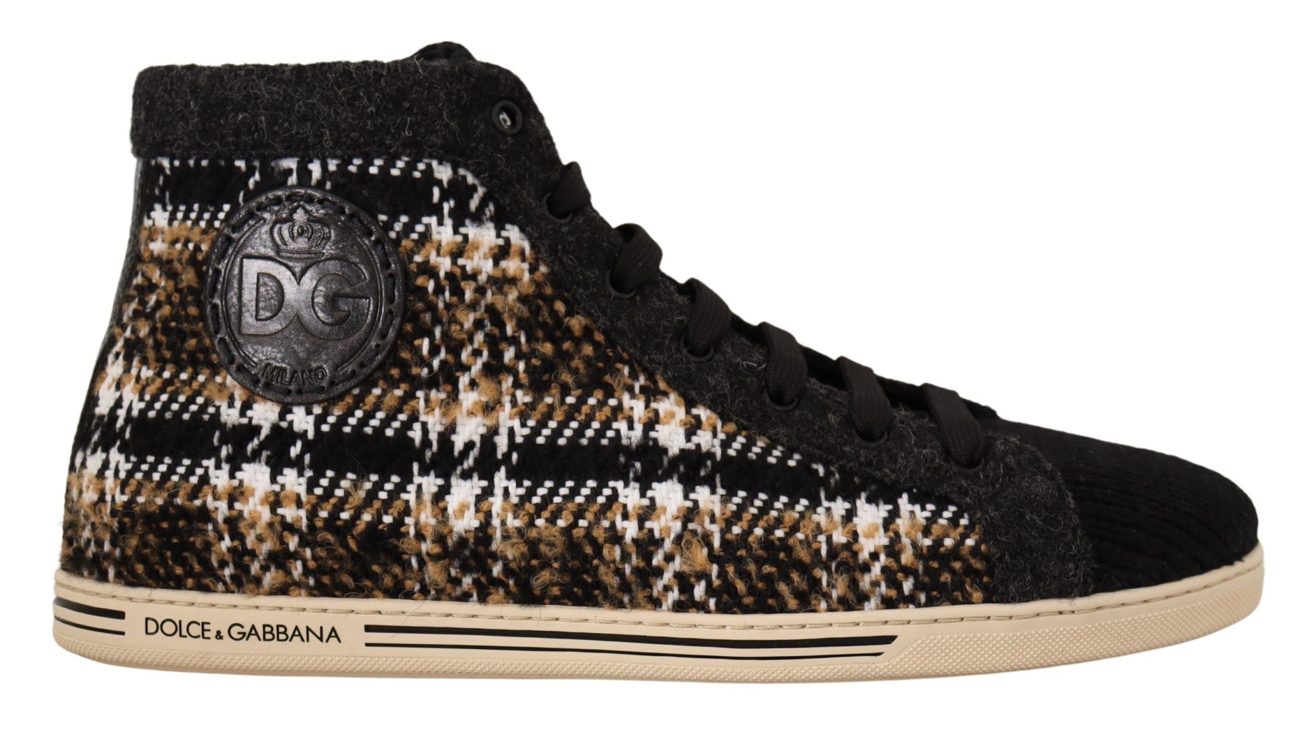 Beige High Top Fashion Sneakers - ventzia