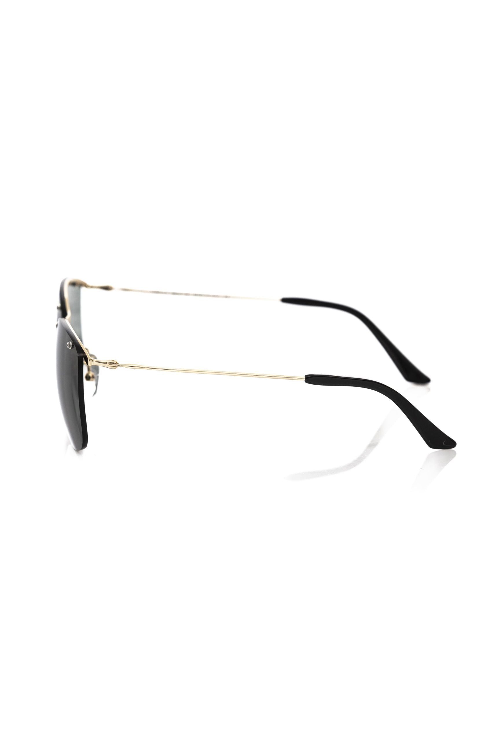 Black Metallic Fiber Men Sunglass - ventzia