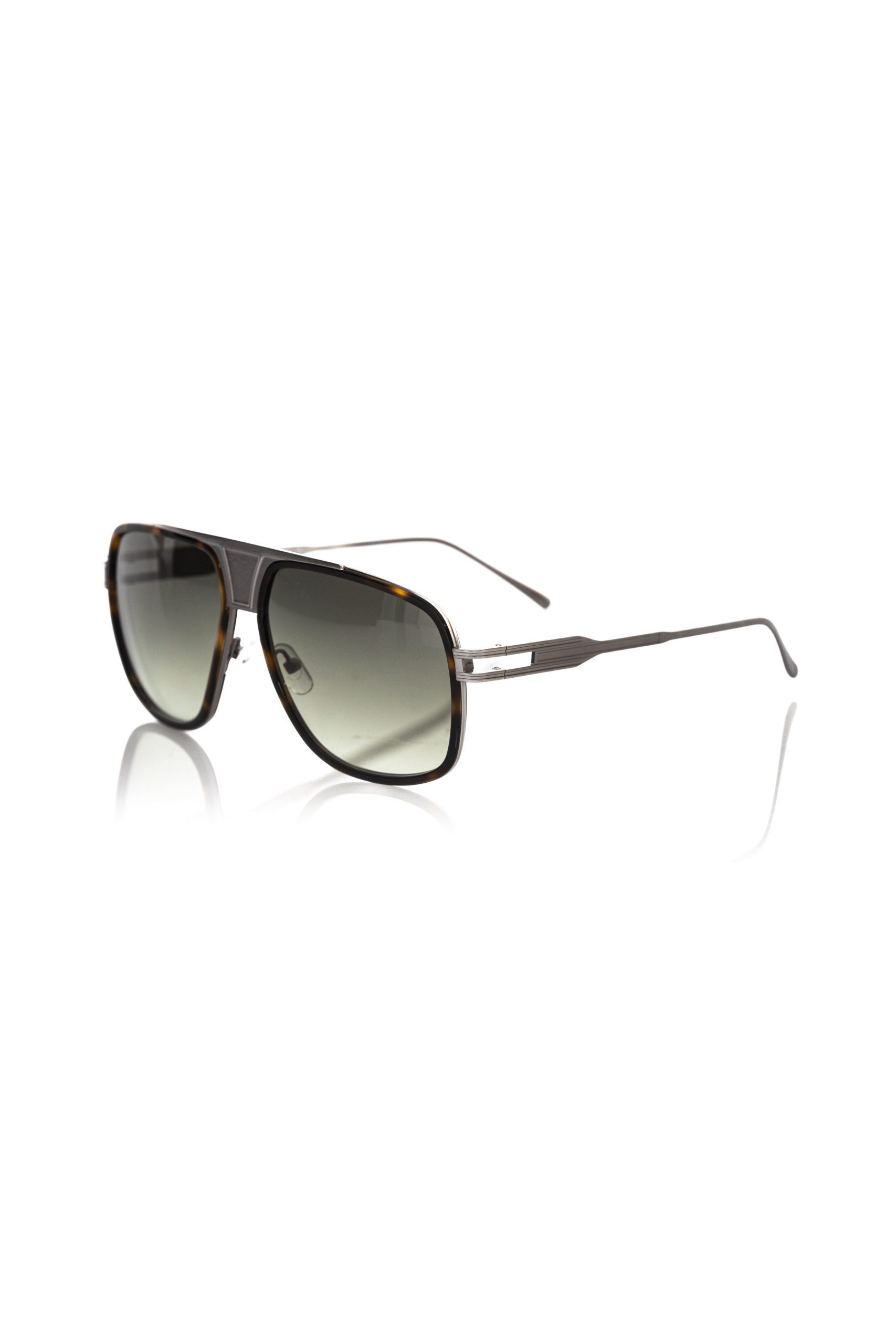 Brown Metallic Fiber Men Sunglass - ventzia