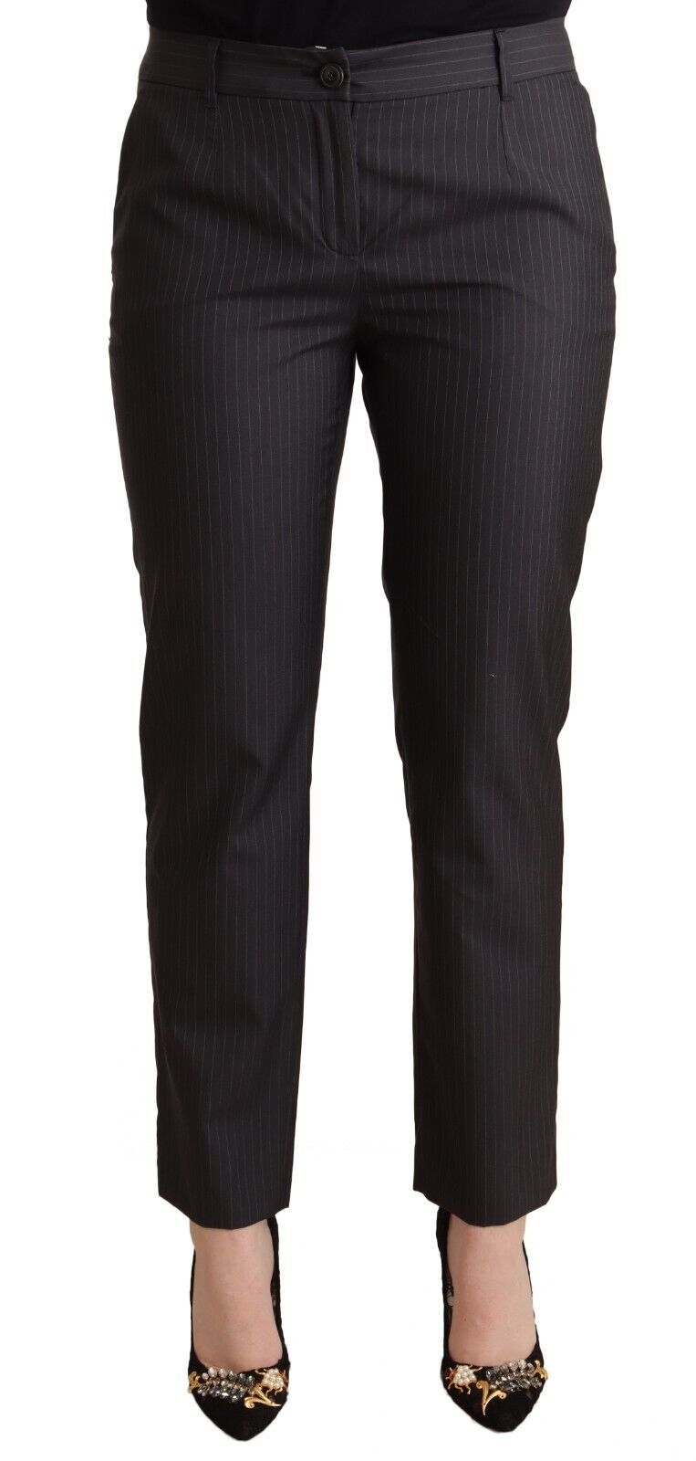Elegant Tailored Virgin Wool and Silk Pants - ventzia
