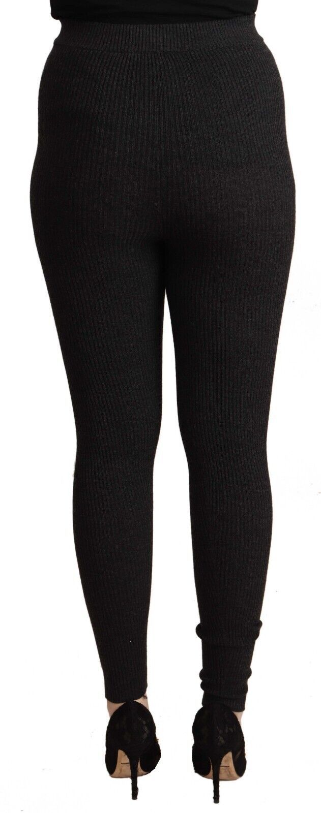 Elegant High-Waist Wool Tights Pants - ventzia