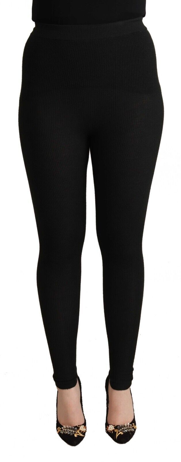 Elegant High Waist Cashmere-Silk Tights Pants - ventzia