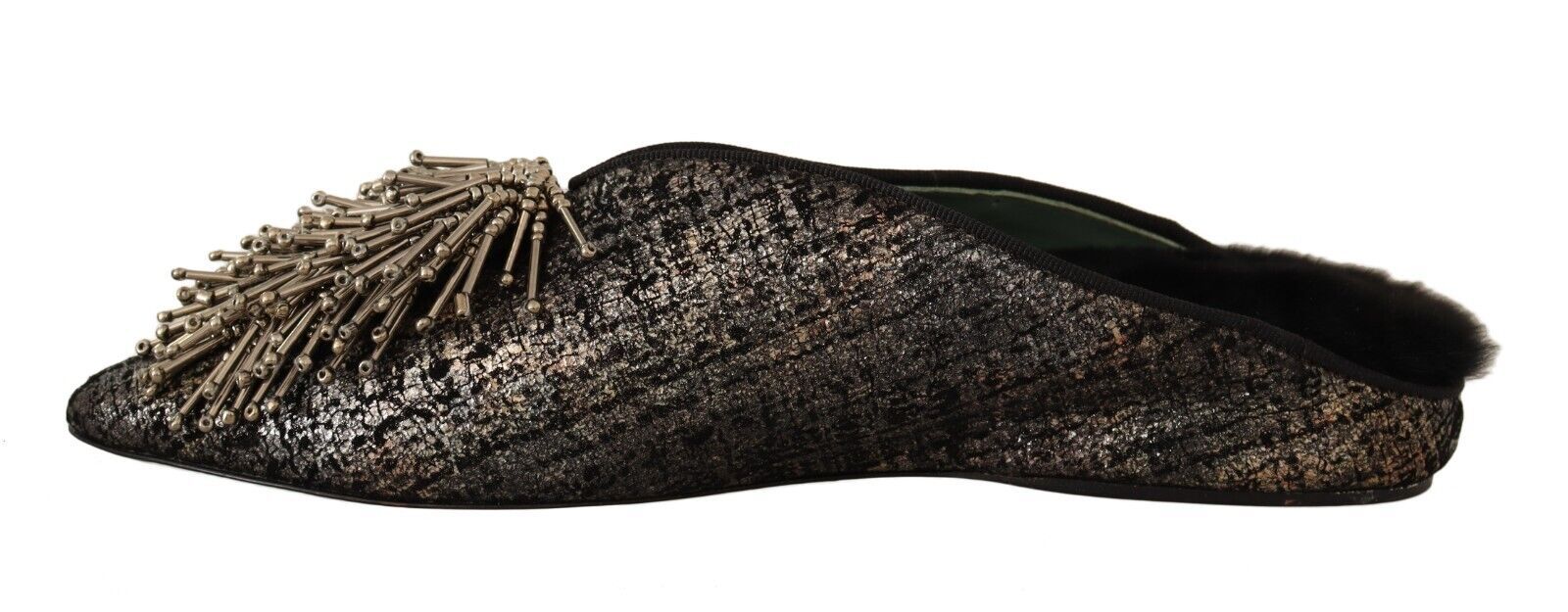 Golden Enchantment Leather Flats - ventzia