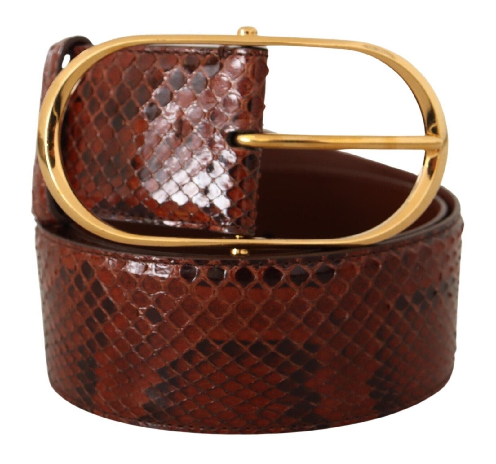 Elegant Python Snake Skin Leather Belt - ventzia