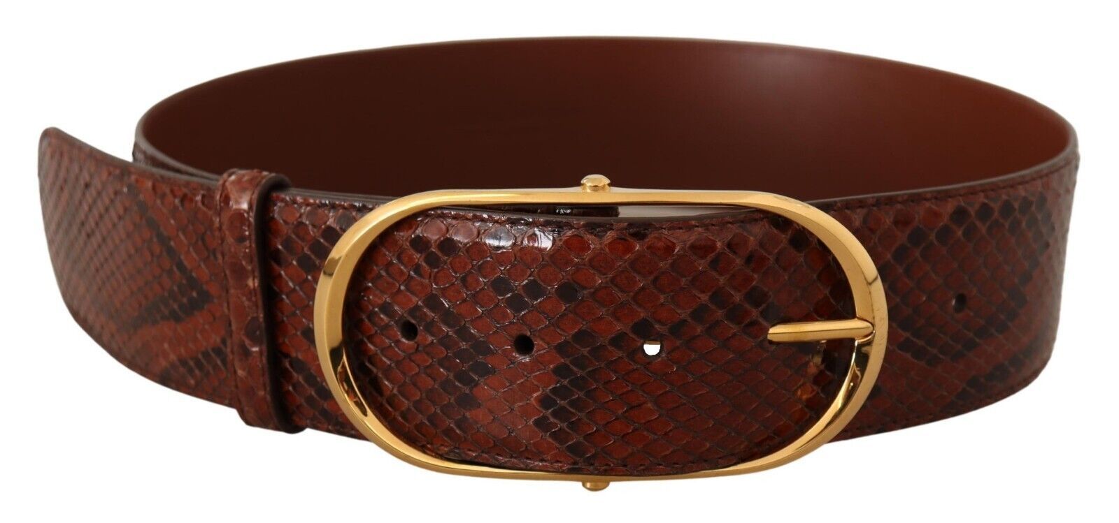 Elegant Python Snake Skin Leather Belt - ventzia