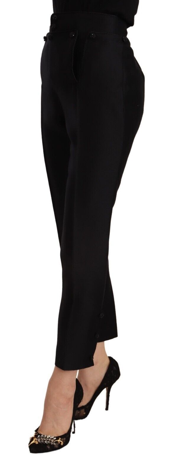 Elevated Elegance High-Waist Skinny Trousers - ventzia