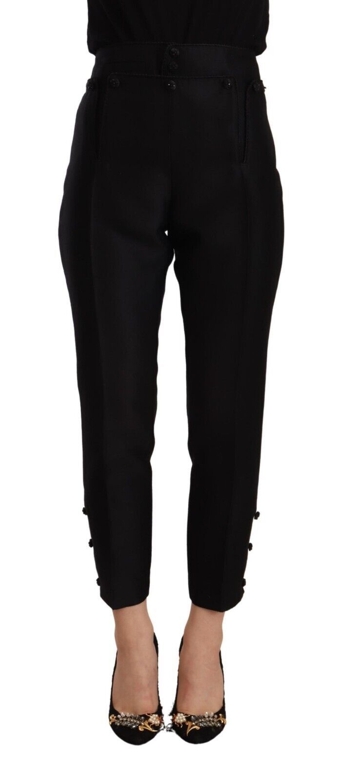Elevated Elegance High-Waist Skinny Trousers - ventzia