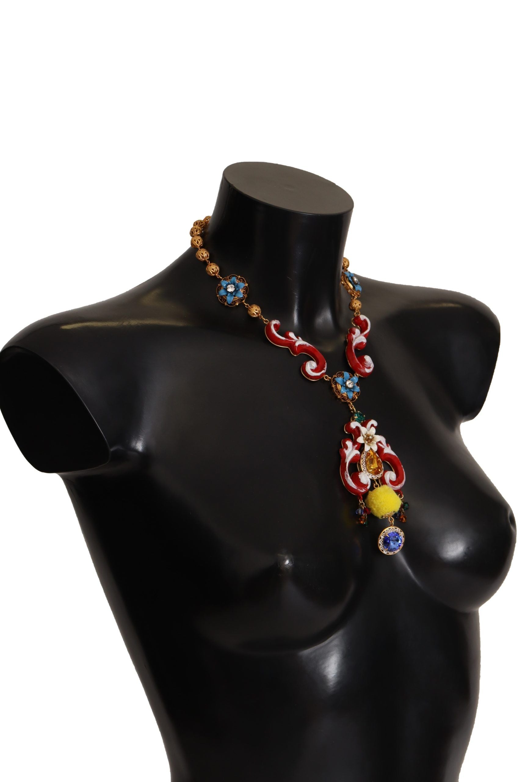 Multicolor Crystal Statement Necklace - ventzia