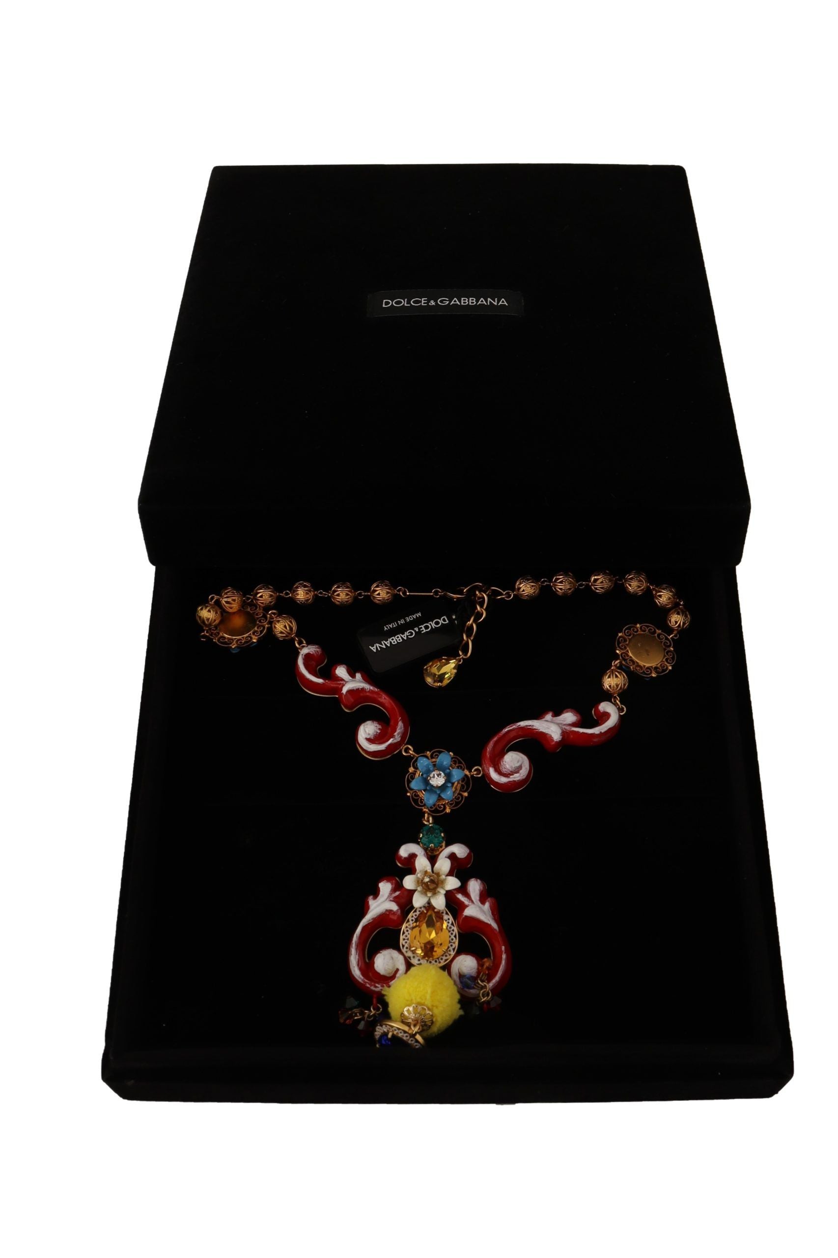Multicolor Crystal Statement Necklace - ventzia