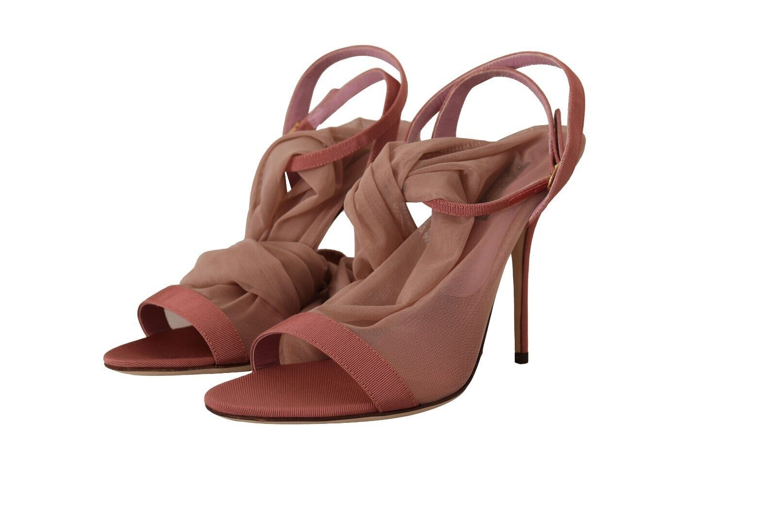 Elegant Pink Ankle Strap Heels Sandals - ventzia