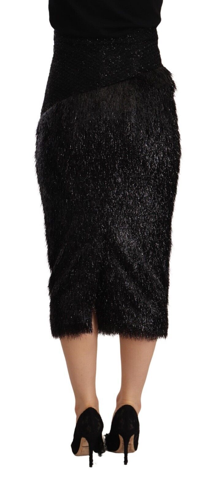 Elegant High Waist Pencil Midi Skirt - ventzia