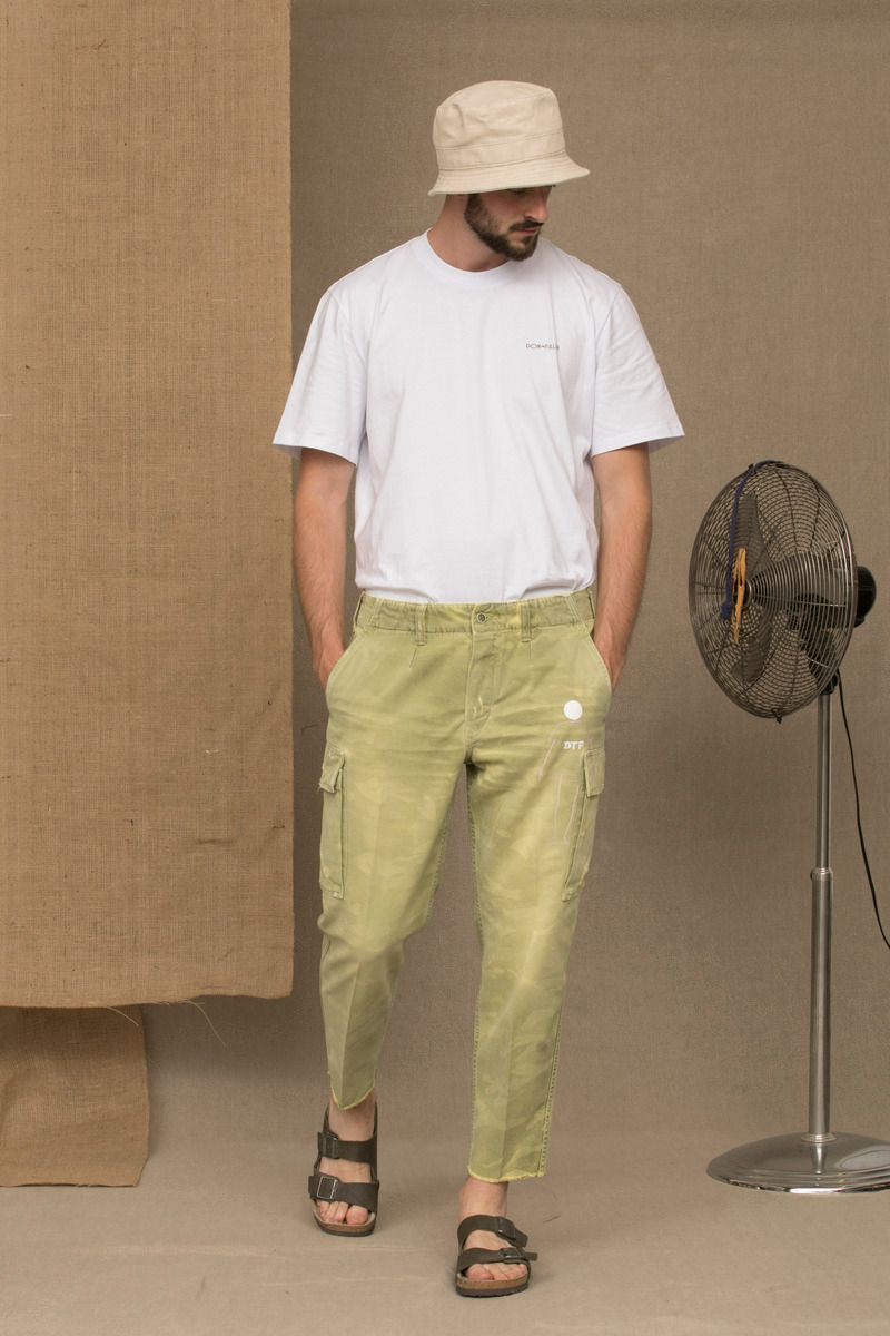 Green Cotton Men Jeans - ventzia