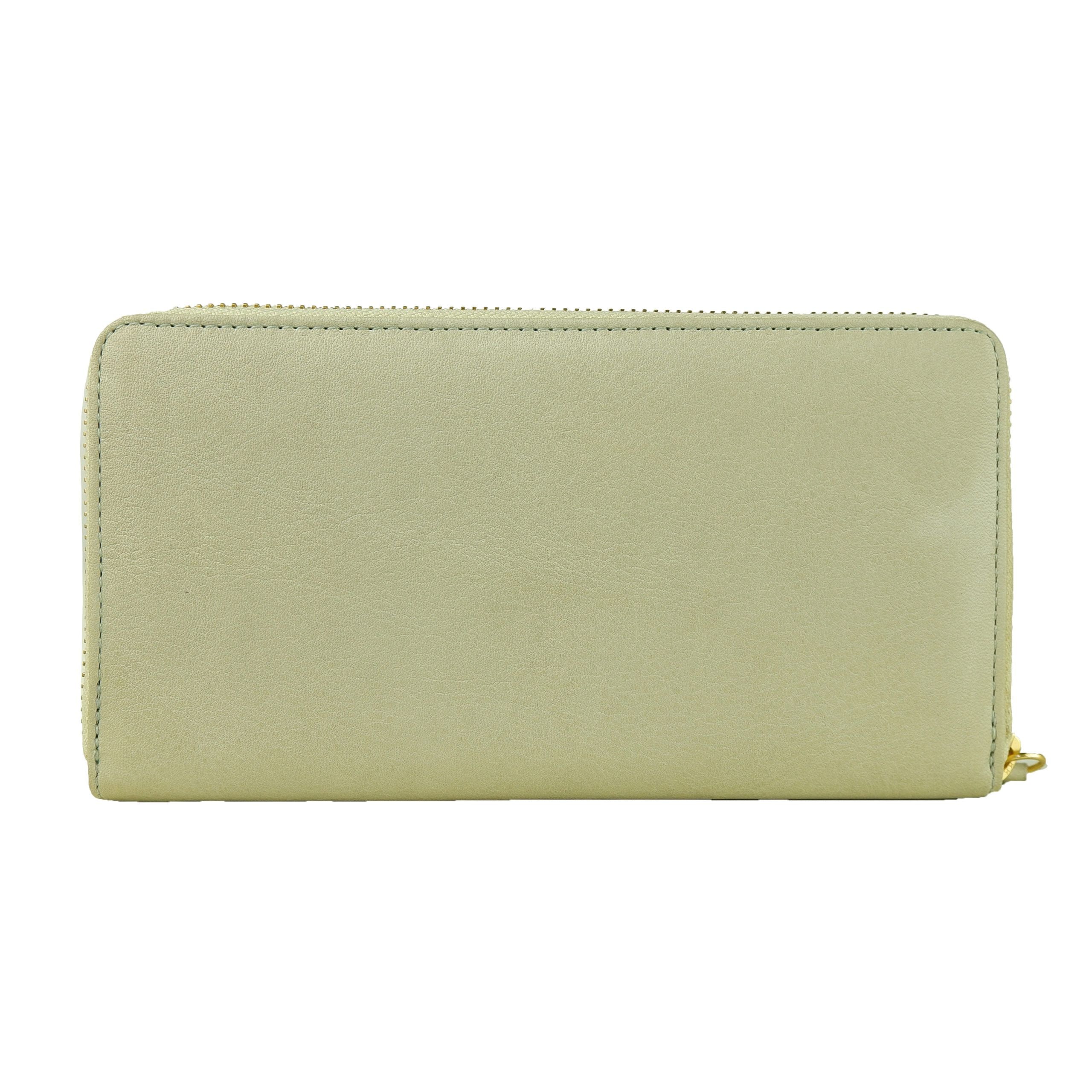 Gray Calfskin Women Wallet - ventzia