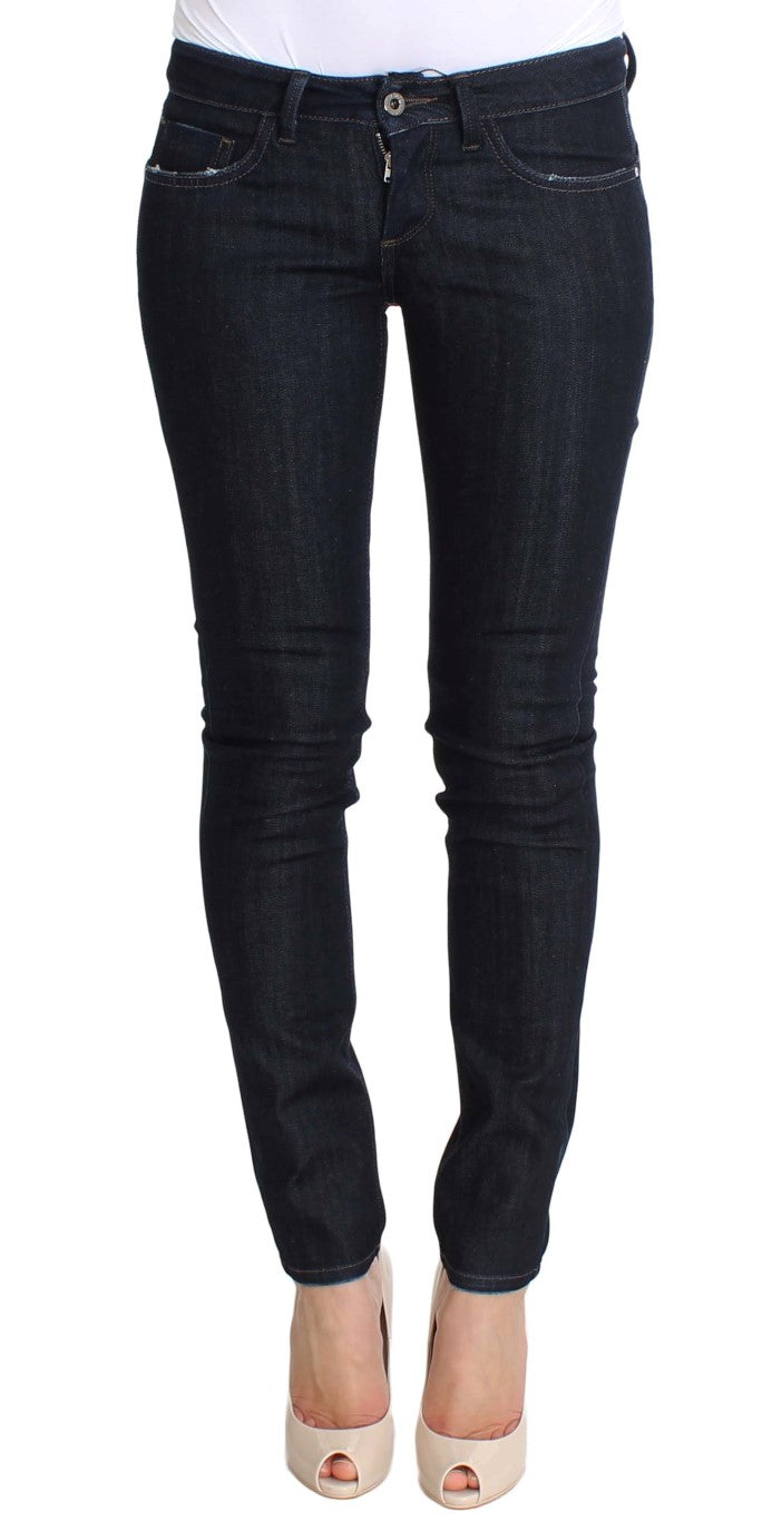 Chic Slim Fit Skinny Blue Jeans - ventzia