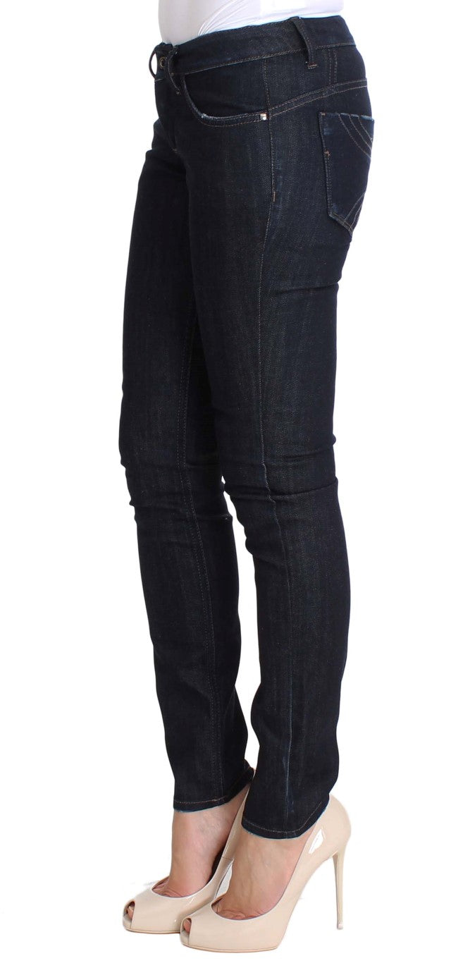 Chic Slim Fit Skinny Blue Jeans - ventzia
