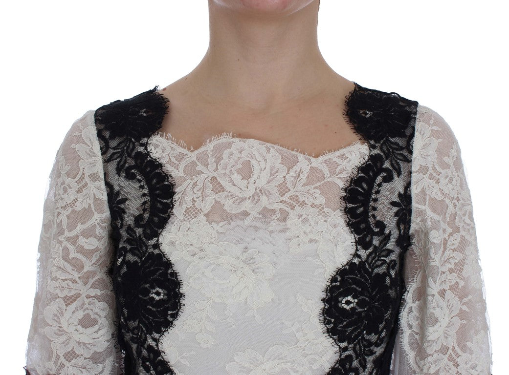 Floral Lace Silk Blend Maxi Dress - ventzia