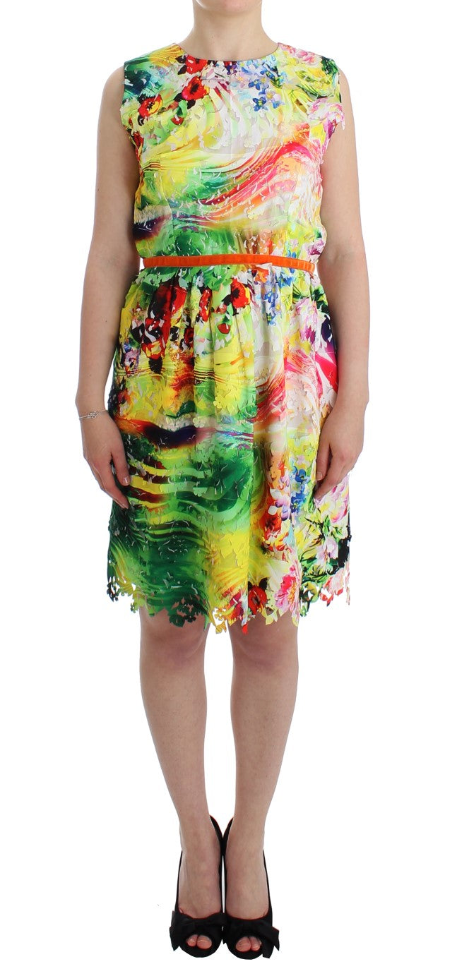 Multicolor Sheath Dress - Artful Elegance - ventzia