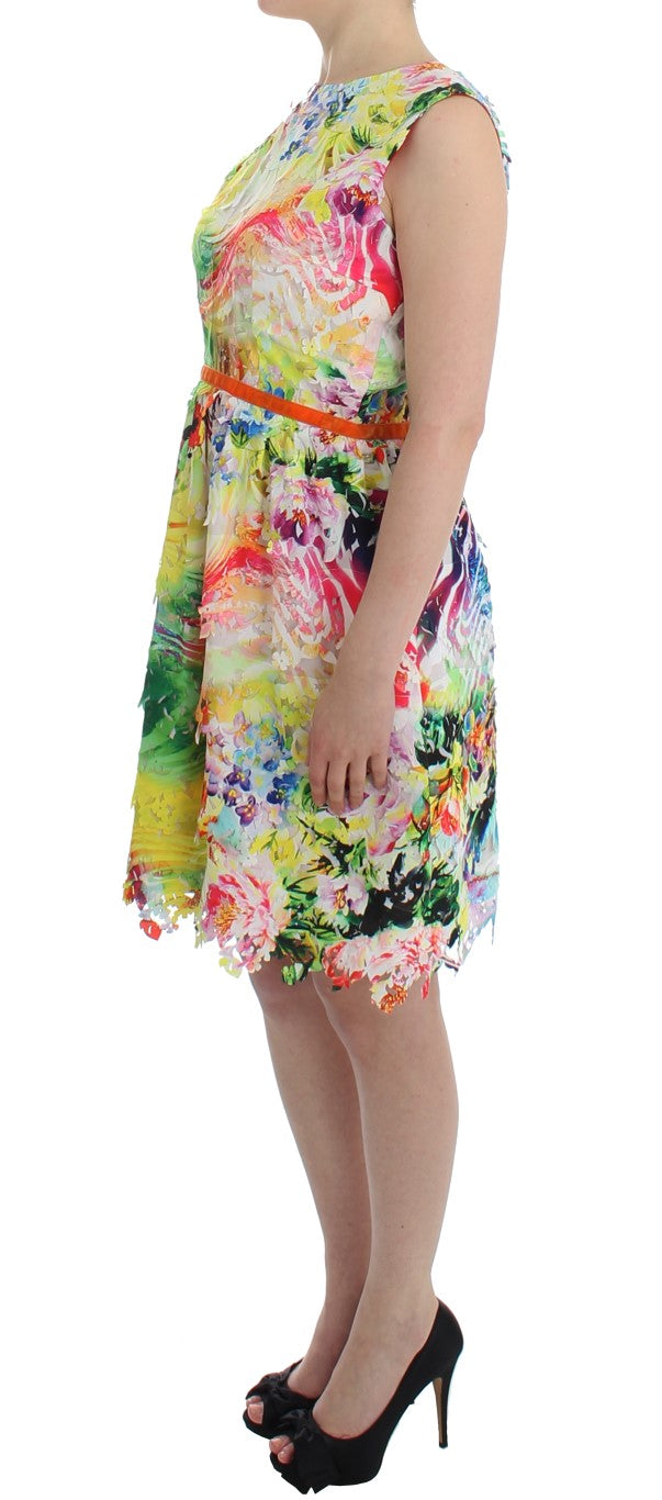 Multicolor Sheath Dress - Artful Elegance - ventzia