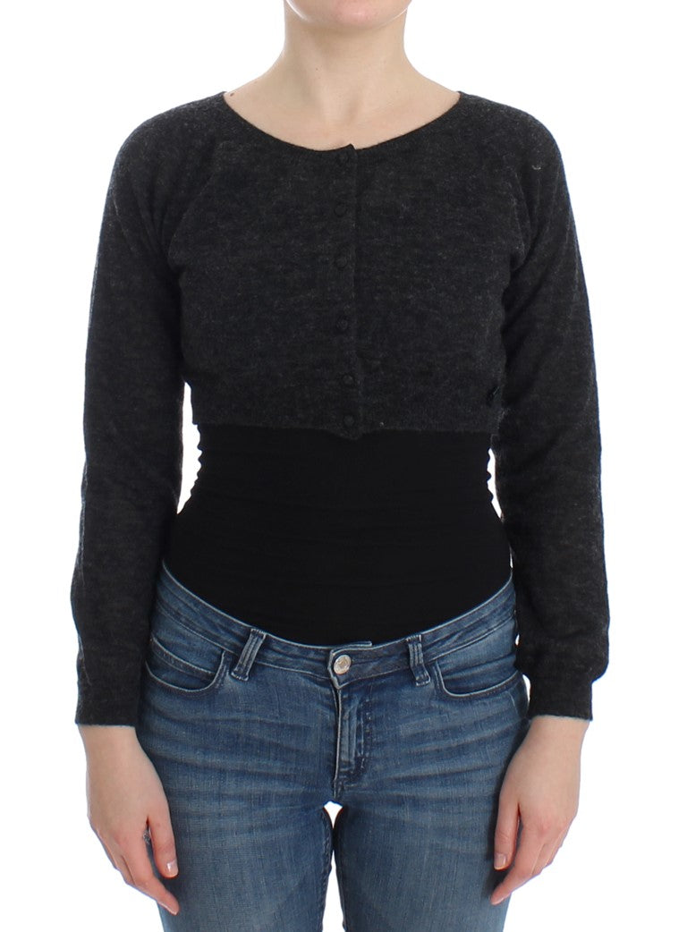 Chic Cropped Alpaca Wool Sweater - ventzia