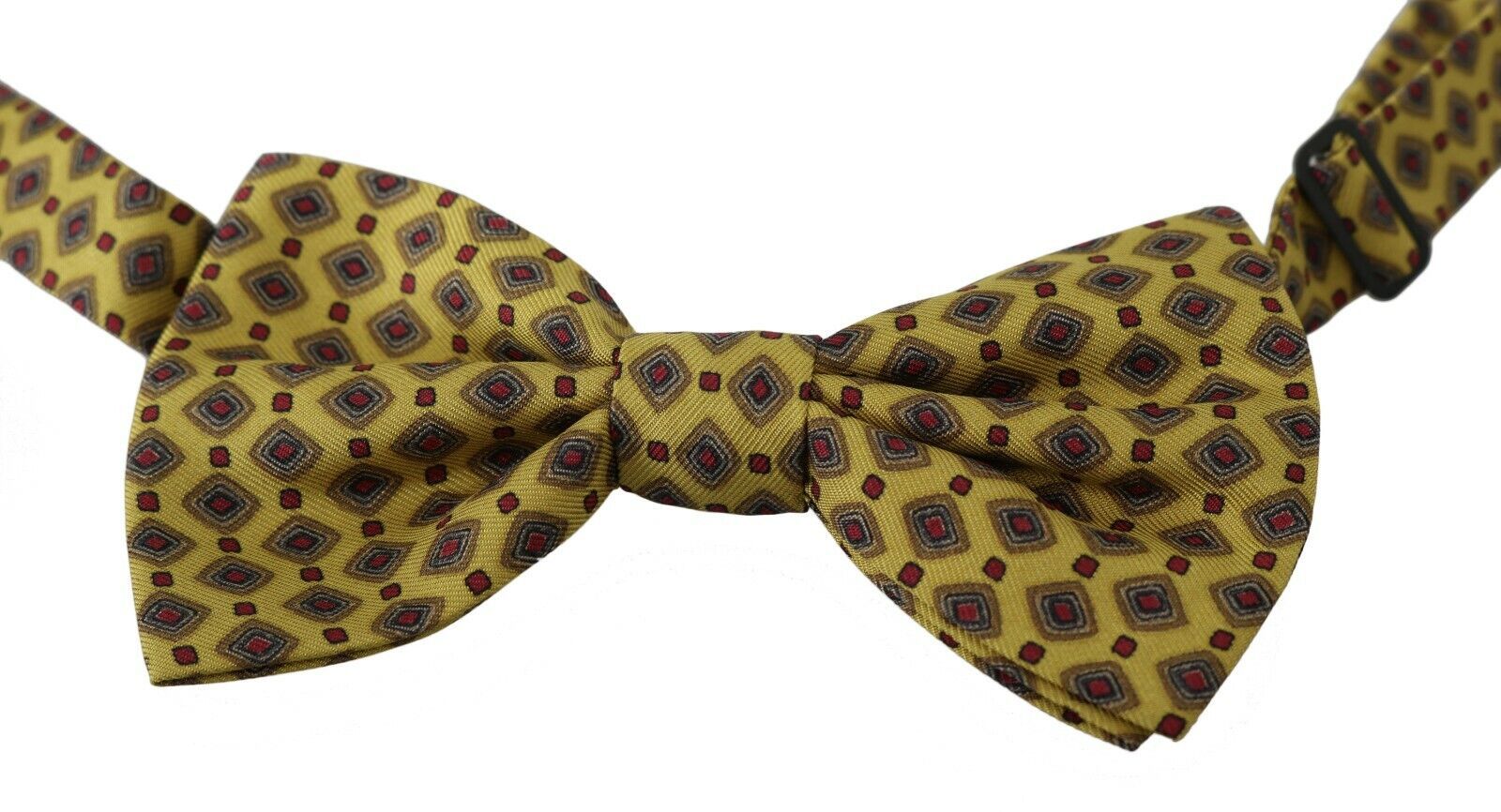 Elegant Yellow Silk Bow Tie - ventzia