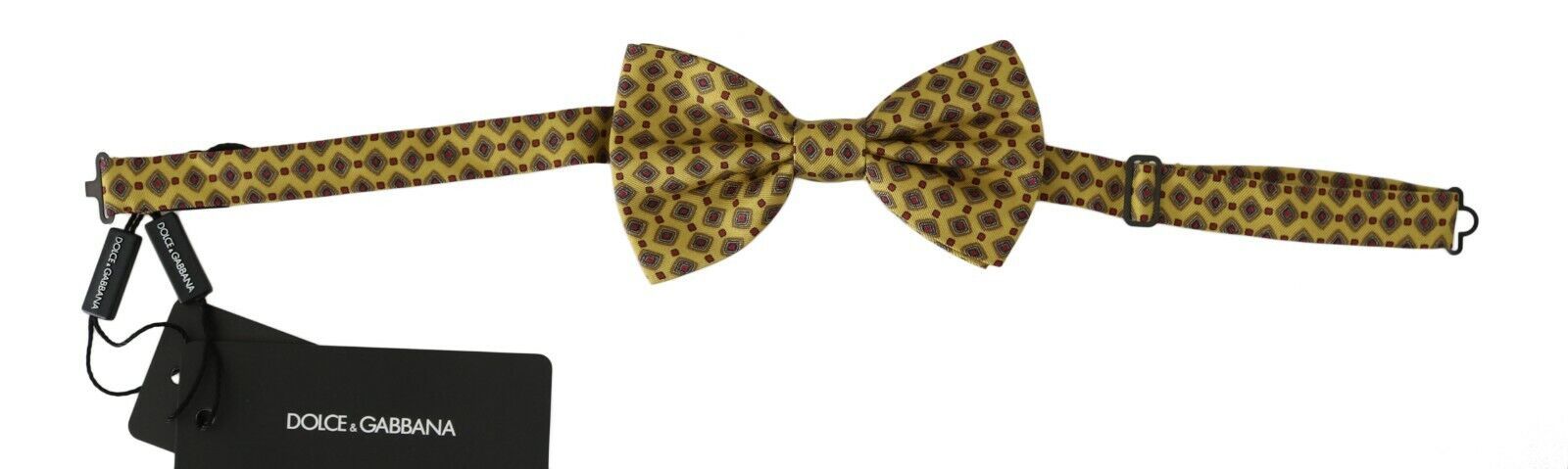 Elegant Yellow Silk Bow Tie - ventzia