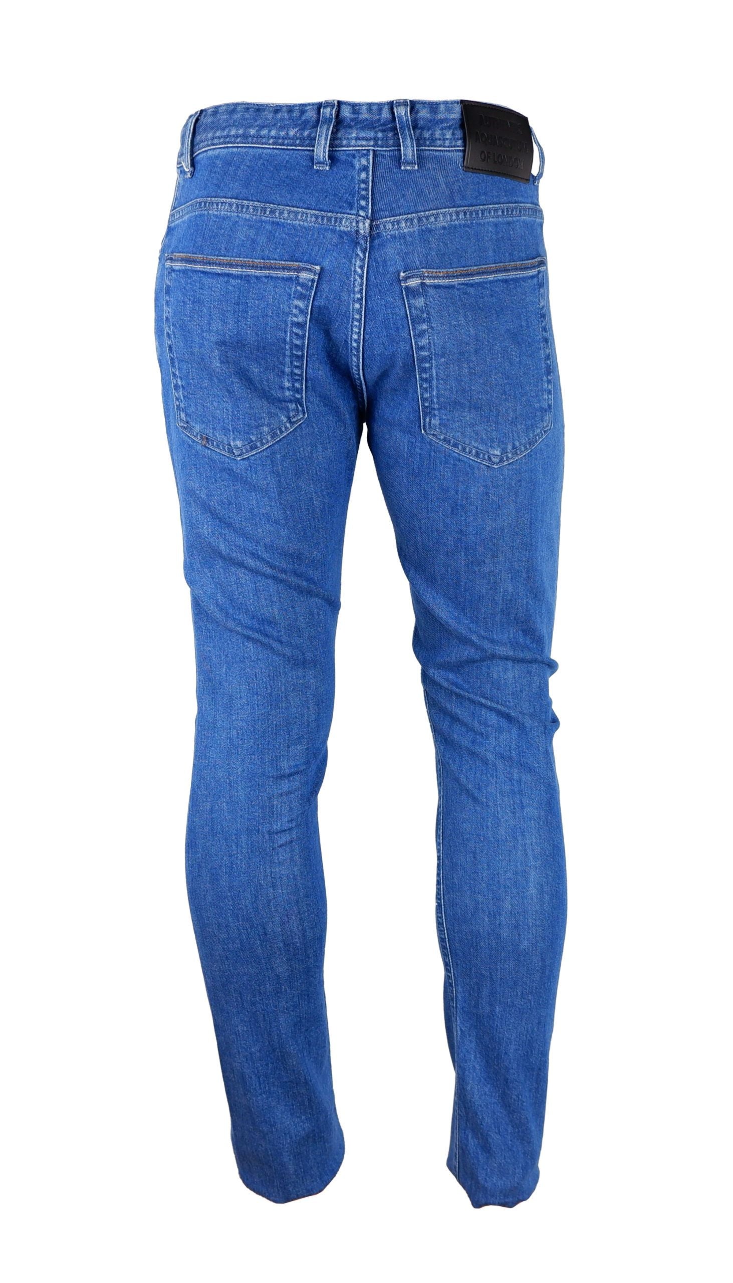 Light Blue Cotton Men Jeans - ventzia