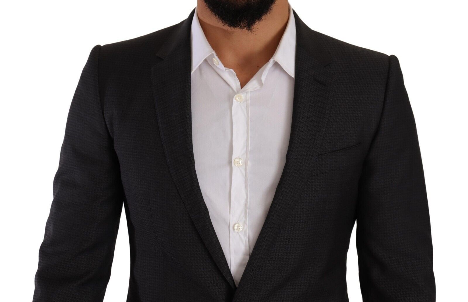 Black MARTINI Single Breasted 2 Piece Suit - ventzia