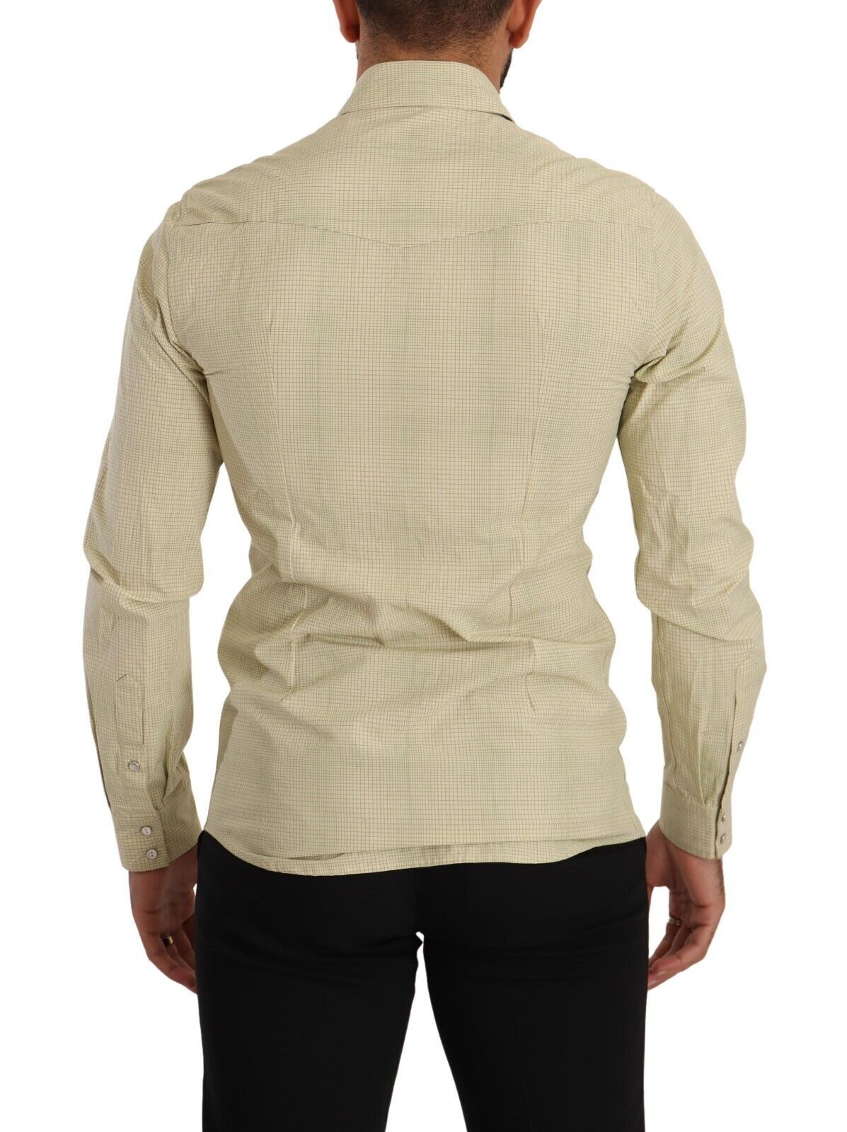 Yellow SICILIA Cotton Casual Slim Fit Shirt - ventzia