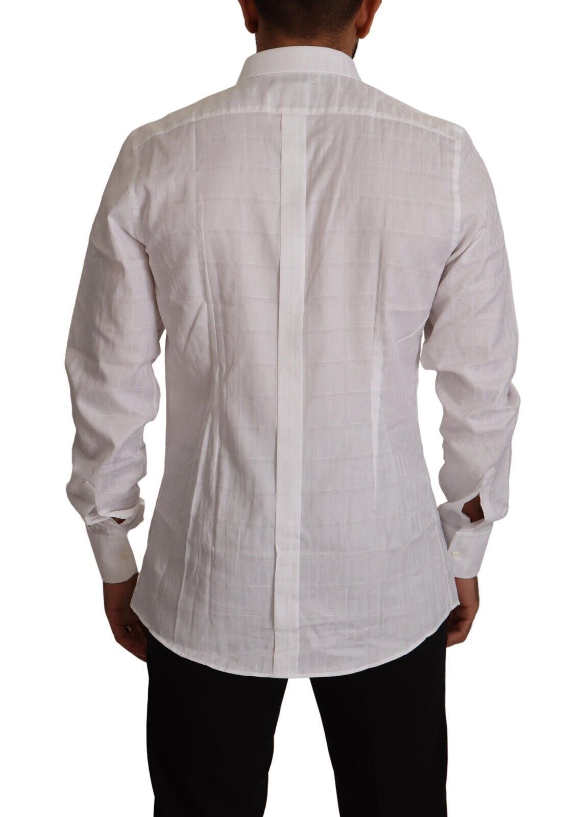 White GOLD Cotton Slim Fit Dress Formal Shirt - ventzia