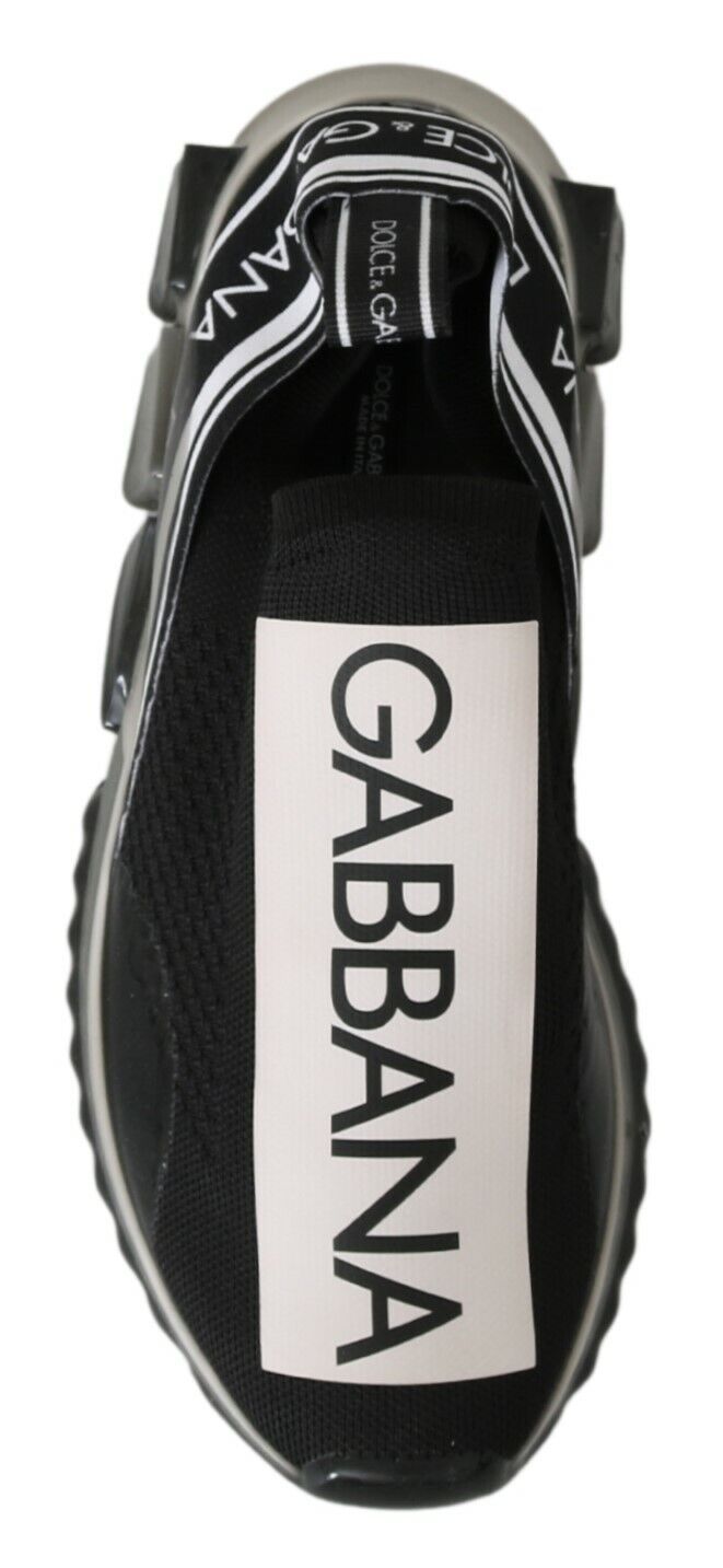 Black White SORRENTO Sport Stretch Sneakers - ventzia