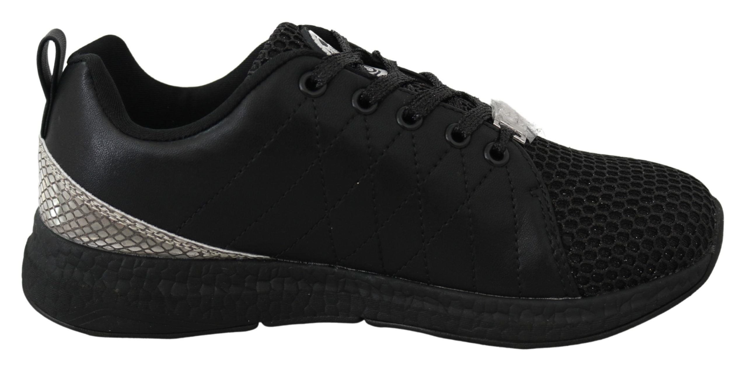 Exquisite Black Runner Gisella Sports Sneakers - ventzia