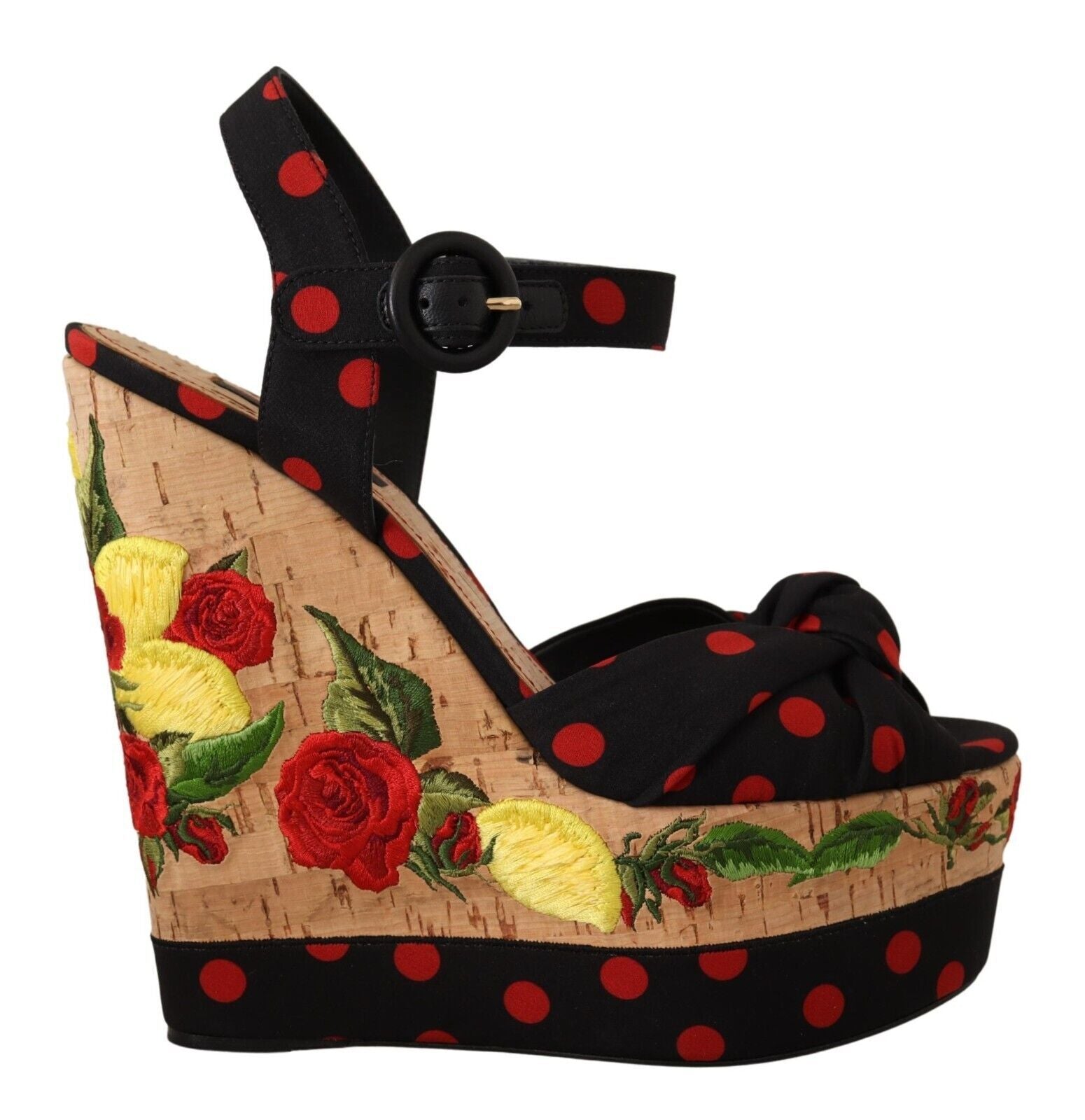 Multicolor Platform Wedges Sandals Charmeuse Shoes - ventzia