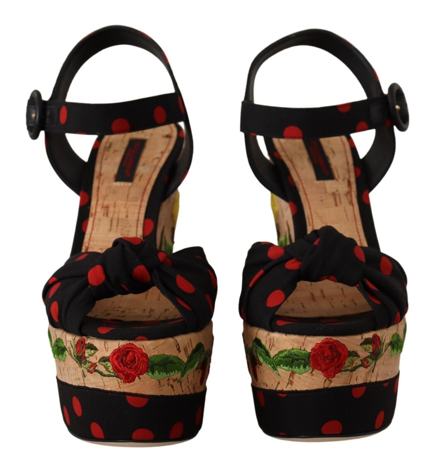 Multicolor Platform Wedges Sandals Charmeuse Shoes - ventzia