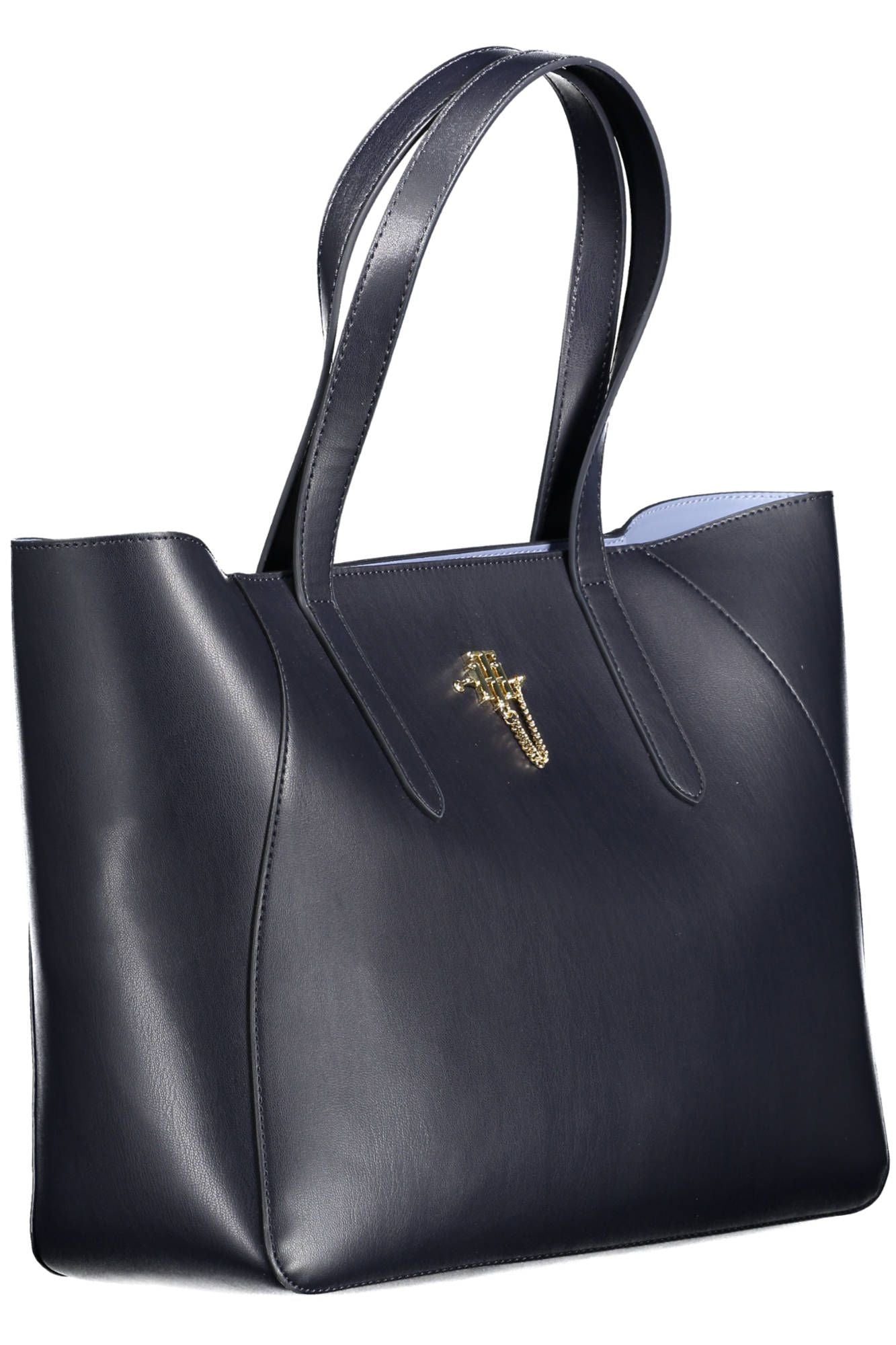 Blue Polyethylene Women Handbag - ventzia